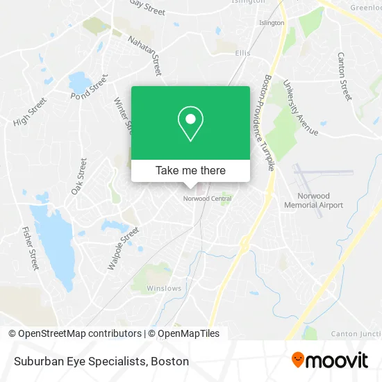 Suburban Eye Specialists map