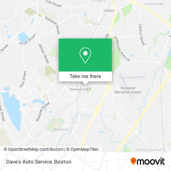 Dave's Auto Service map