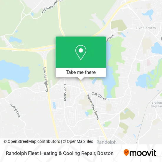 Randolph Fleet Heating & Cooling Repair map
