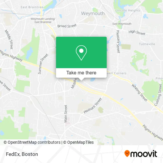 FedEx map