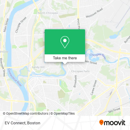 EV Connect map