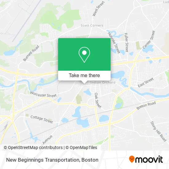 New Beginnings Transportation map