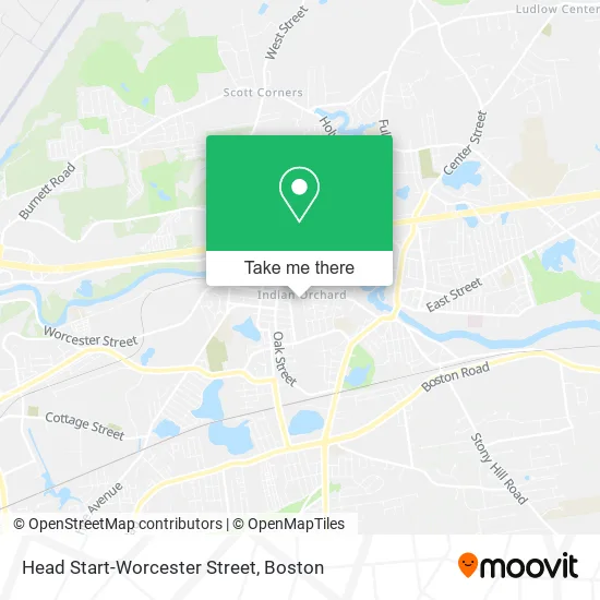 Head Start-Worcester Street map
