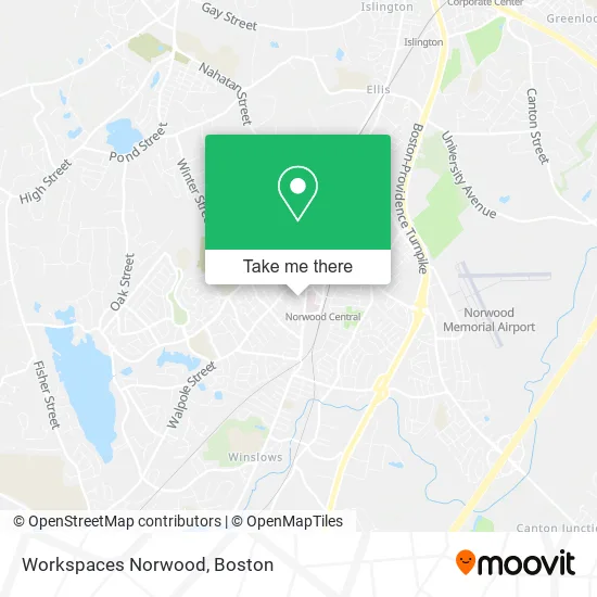 Workspaces Norwood map