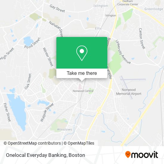 Onelocal Everyday Banking map