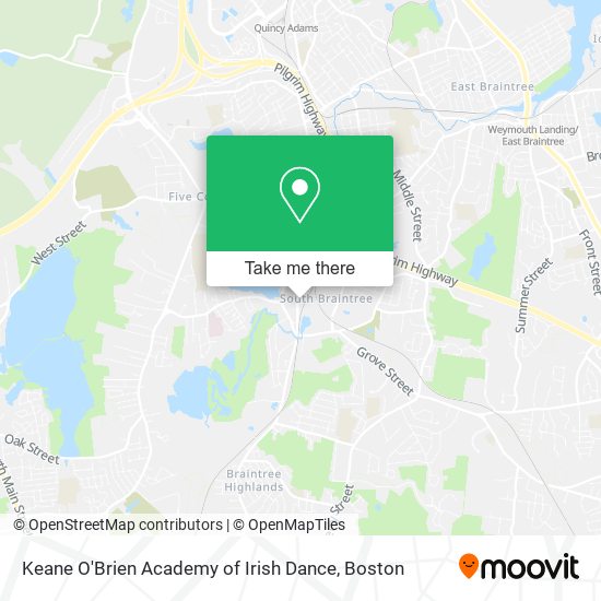 Mapa de Keane O'Brien Academy of Irish Dance