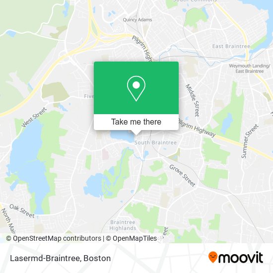 Mapa de Lasermd-Braintree