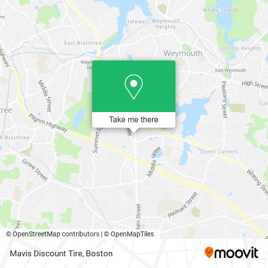 Mavis Discount Tire map