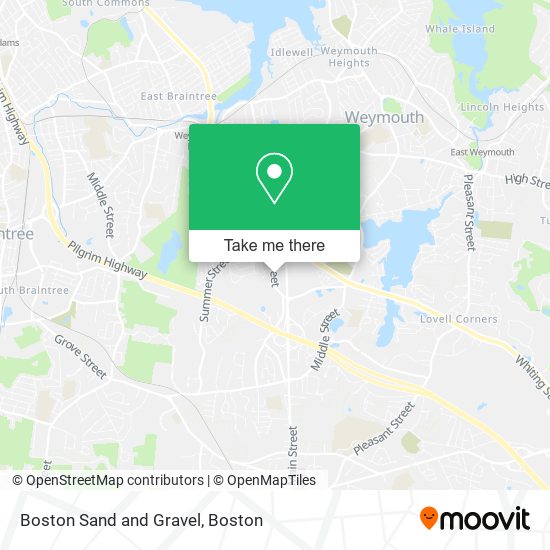 Mapa de Boston Sand and Gravel