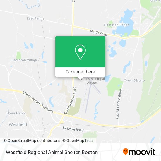 Westfield Regional Animal Shelter map