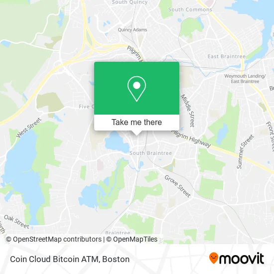 Coin Cloud Bitcoin ATM map