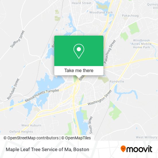 Maple Leaf Tree Service of Ma map