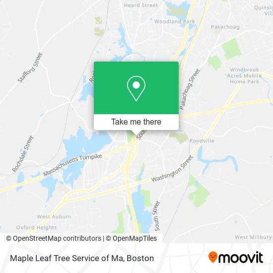Maple Leaf Tree Service of Ma map