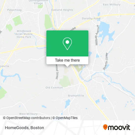 HomeGoods map