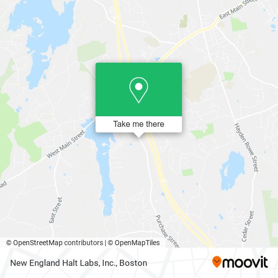 Mapa de New England Halt Labs, Inc.