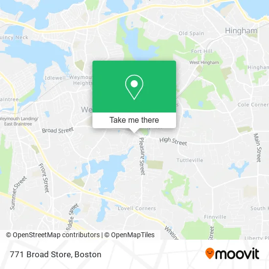 771 Broad Store map