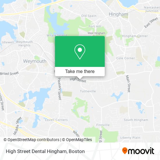 High Street Dental Hingham map