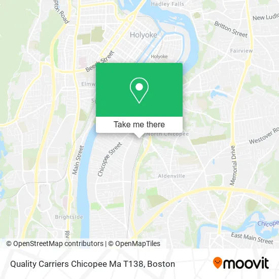 Quality Carriers Chicopee Ma T138 map