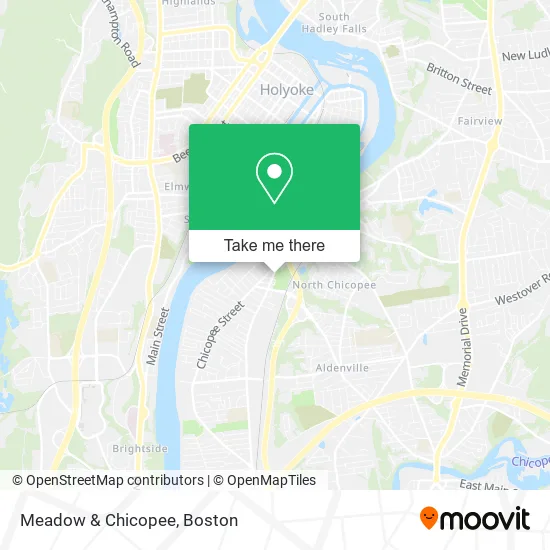 Meadow & Chicopee map