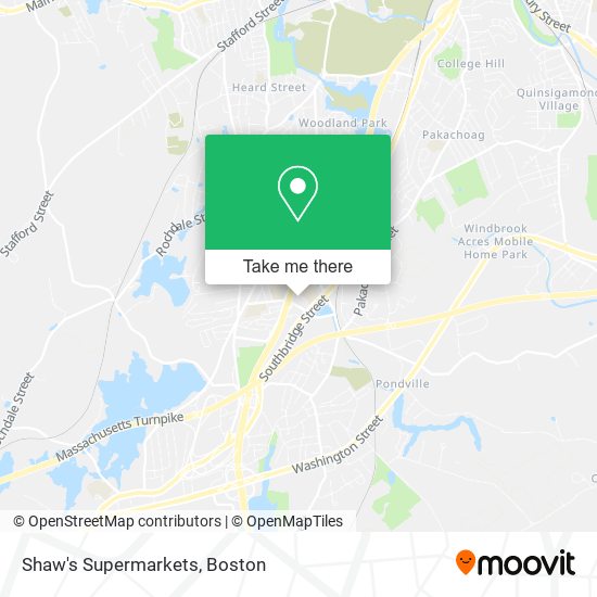 Shaw's Supermarkets map