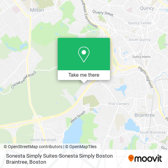 Mapa de Sonesta Simply Suites-Sonesta Simply Boston Braintree