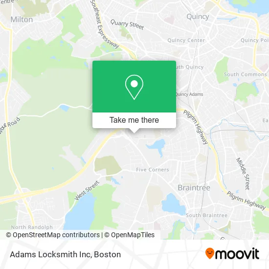 Adams Locksmith Inc map