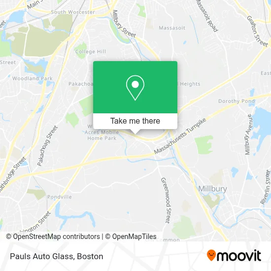 Pauls Auto Glass map