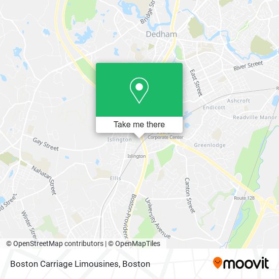 Mapa de Boston Carriage Limousines