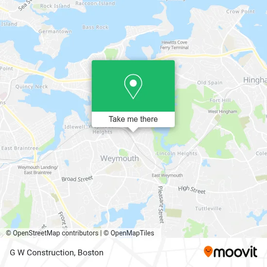 G W Construction map