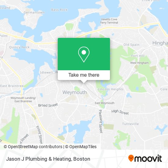 Jason J Plumbing & Heating map