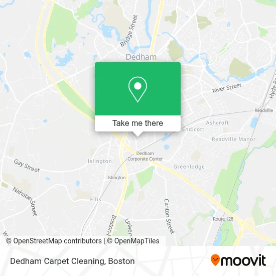 Dedham Carpet Cleaning map