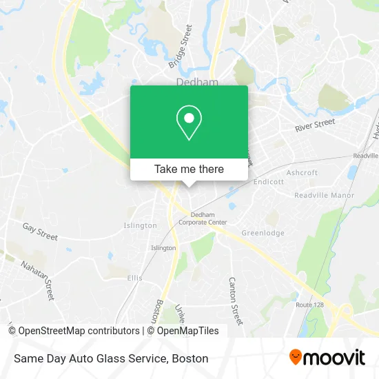 Same Day Auto Glass Service map