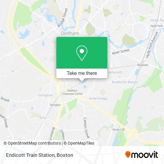 Mapa de Endicott Train Station