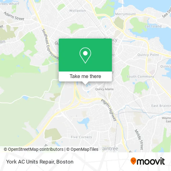 York AC Units Repair map