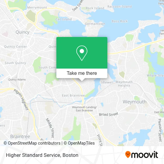 Higher Standard Service map