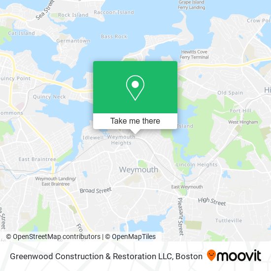 Mapa de Greenwood Construction & Restoration LLC