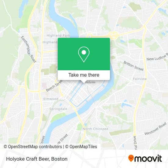 Holyoke Craft Beer map