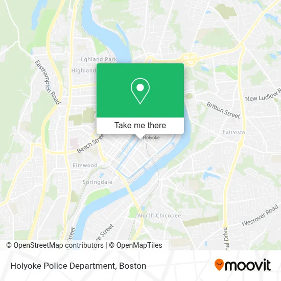 Holyoke Police Department map