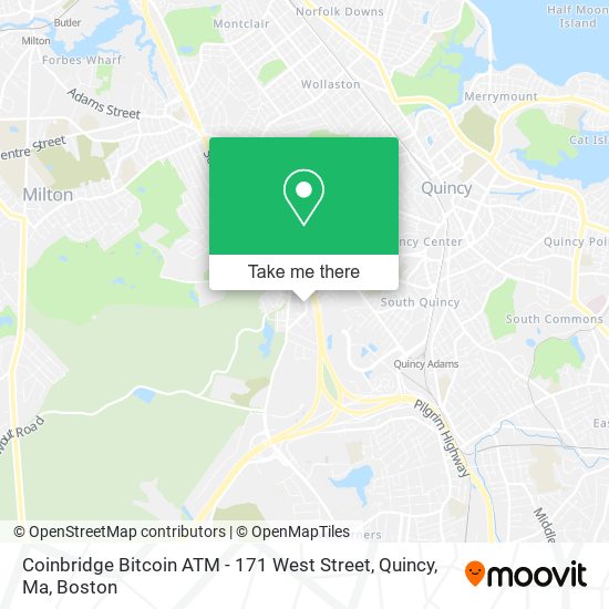 Coinbridge Bitcoin ATM - 171 West Street, Quincy, Ma map