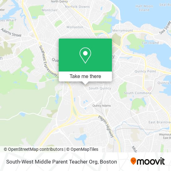 South-West Middle Parent Teacher Org map