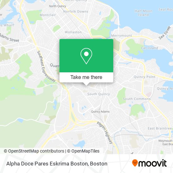 Mapa de Alpha Doce Pares Eskrima Boston