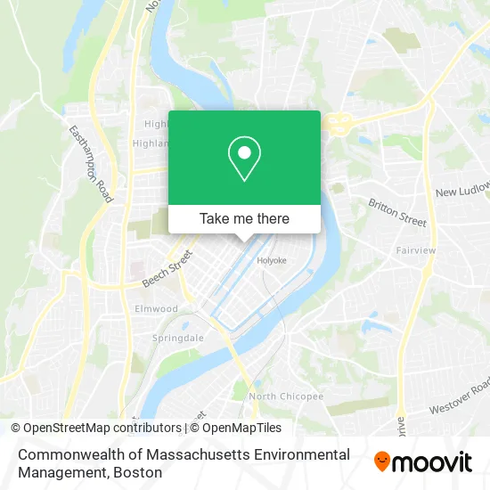 Commonwealth of Massachusetts Environmental Management map