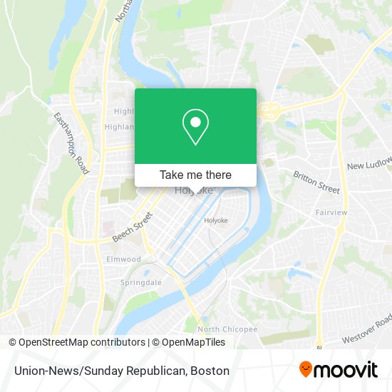 Mapa de Union-News/Sunday Republican