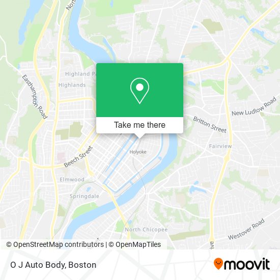 Mapa de O J Auto Body