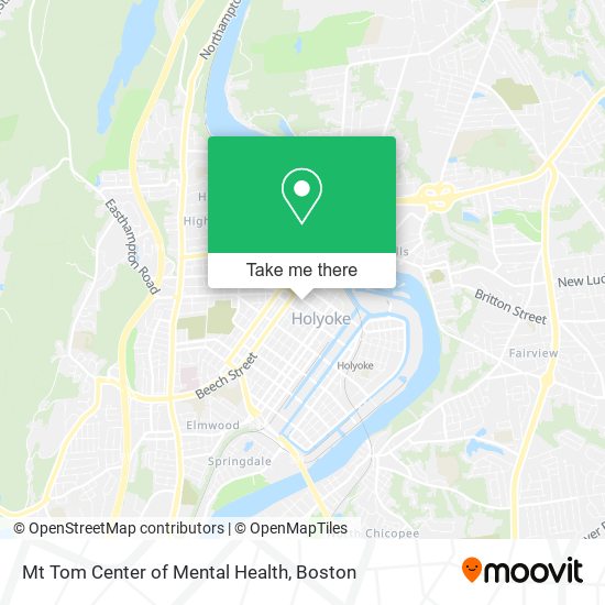 Mapa de Mt Tom Center of Mental Health