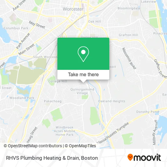 RHVS Plumbing Heating & Drain map