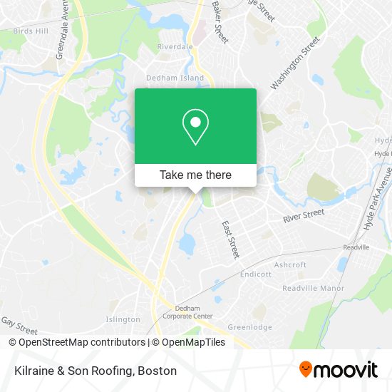 Kilraine & Son Roofing map