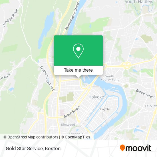 Gold Star Service map