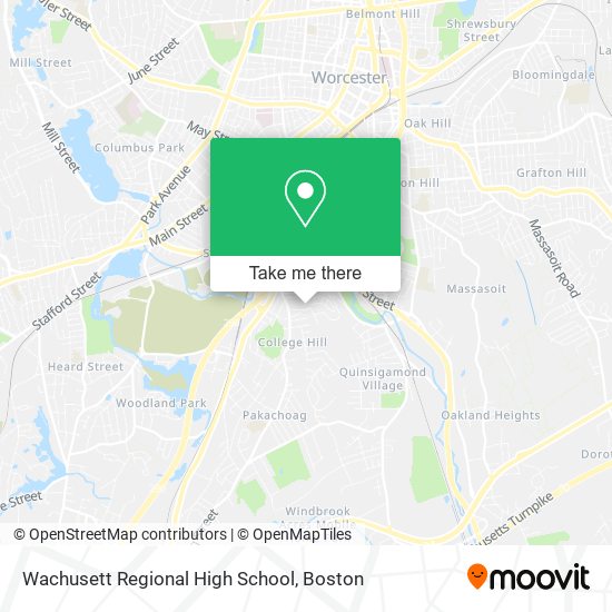 Mapa de Wachusett Regional High School