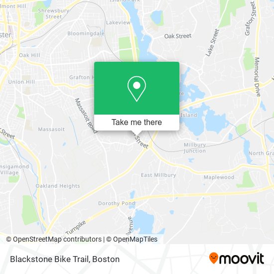 Blackstone Bike Trail map